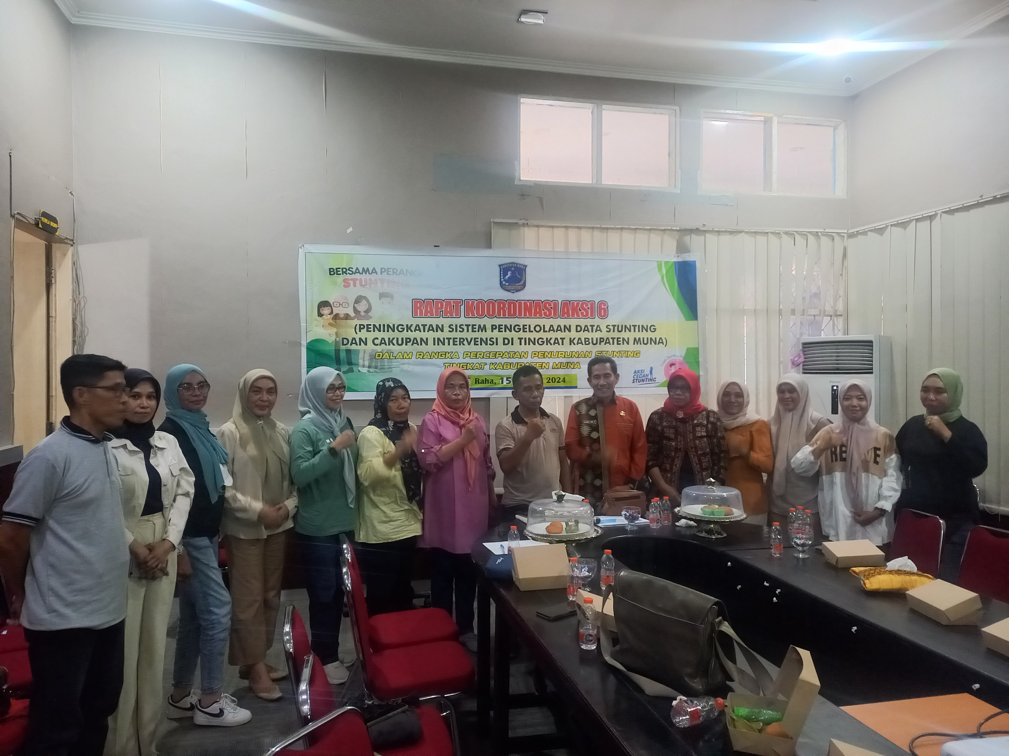 Rapat koordinasi Aksi 6 Peningkatan Sistem Pengelolaan Data Stunting